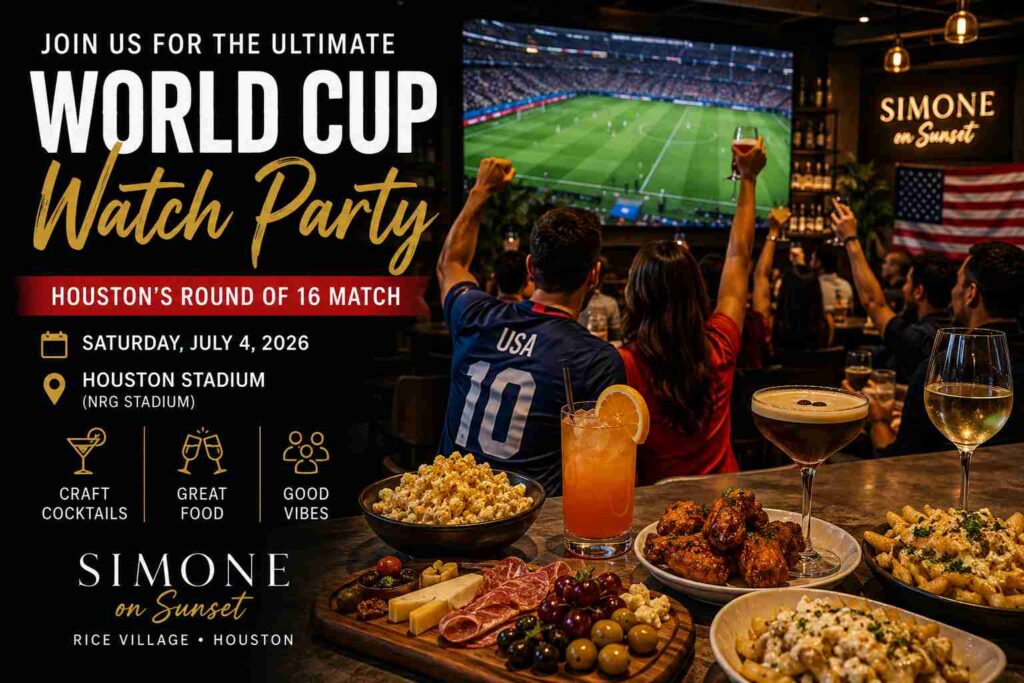 World Cup watch party at Simone on Sunset in Houston